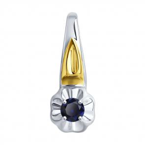 Подвеска из лимонного серебра Diamant с сапфировым корундом 94-330-00976-1 фото