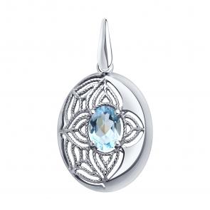 Серебряная подвеска Diamant с топазом 94-330-01861-1 фото