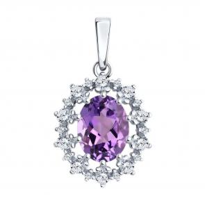 Серебряная подвеска Diamant 94-330-02042-3 фото