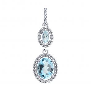 Серебряная подвеска Diamant с топазом и фианитом 94-330-02046-1 фото