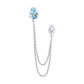 Серебряная брошь Diamant с топазом 94-340-02688-1 фото