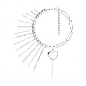 Серебряный браслет Diamant с гематитом 94-350-00077-1 фото