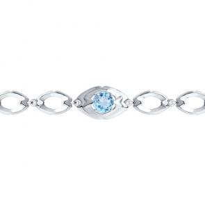 Серебряный браслет Diamant с топазом 94-350-00680-1 фото