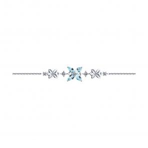 Серебряный браслет Diamant с топазом и фианитом 94-350-02061-1 фото