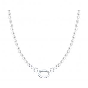 Серебряное колье Diamant с жемчугом 94-370-00170-1 фото
