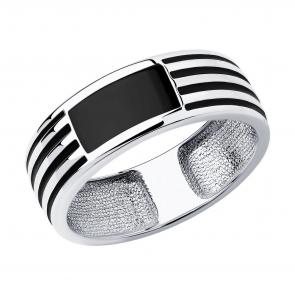 Серебряное кольцо SOKOLOV с эмалью 94011867 фото