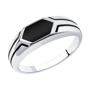 Серебряное кольцо SOKOLOV с эмалью 94012519 фото