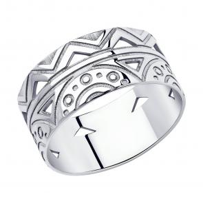 Серебряное кольцо SOKOLOV 94013101 фото