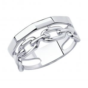 Серебряное кольцо SOKOLOV 94013219 фото