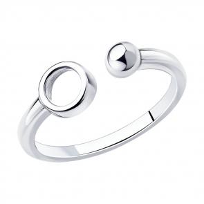 Серебряное кольцо SOKOLOV 94013285 фото