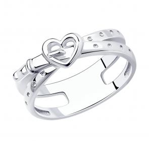 Серебряное кольцо SOKOLOV 94013365 фото