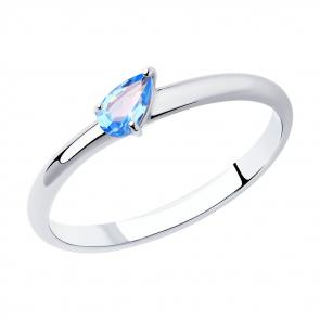 Серебряное кольцо SOKOLOV с фианитом 94013509 фото