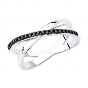 Серебряное кольцо SOKOLOV с фианитом 94013554 фото