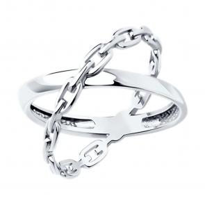 Серебряное кольцо SOKOLOV 94013695-91 фото