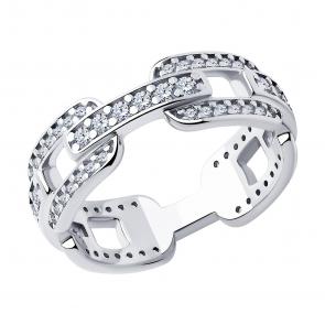 Серебряное кольцо SOKOLOV 94013834-9 фото