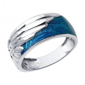 Серебряное кольцо SOKOLOV с эмалью 94013869 фото
