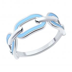 Серебряное кольцо SOKOLOV с эмалью 94014045 фото