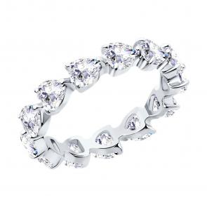 Серебряное кольцо SOKOLOV с фианитом 94014058-91 фото