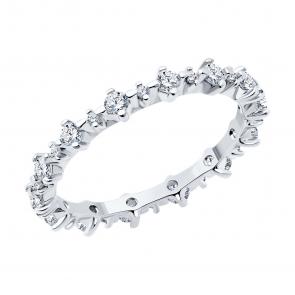 Серебряное кольцо SOKOLOV с фианитом 94014086 фото