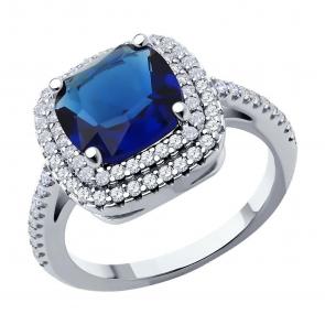 Серебряное кольцо SOKOLOV с фианитом 94014103-91 фото