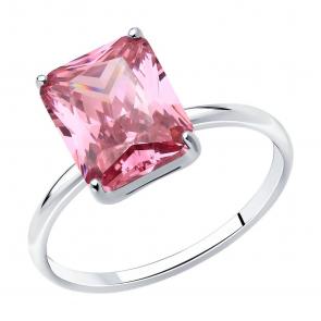 Серебряное кольцо SOKOLOV с фианитом 94014200-91 фото