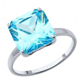 Серебряное кольцо SOKOLOV с фианитом 94014214 фото