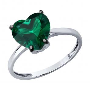 Серебряное кольцо SOKOLOV с фианитом 94014263 фото