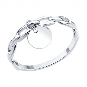 Серебряное кольцо SOKOLOV 94014438 фото