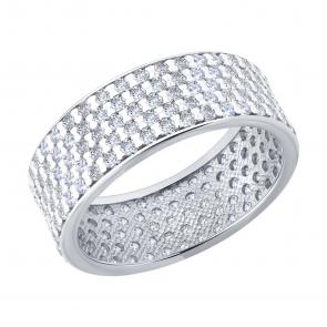 Серебряное кольцо SOKOLOV с фианитом 94014465 фото