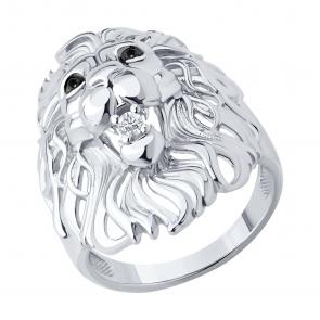 Серебряное кольцо SOKOLOV с фианитом 94014471 фото