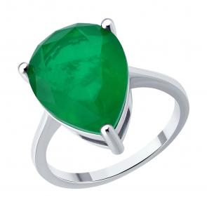 Серебряное кольцо SOKOLOV с фианитом 94014494-91 фото