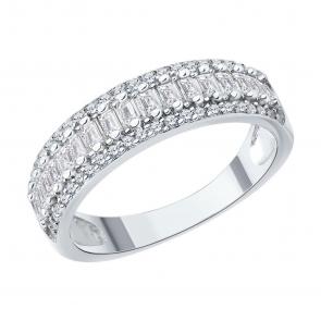 Серебряное кольцо SOKOLOV с фианитом 94014499-91 фото