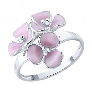 Серебряное кольцо SOKOLOV с эмалью 94014655 фото