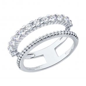 Серебряное кольцо SOKOLOV 94014876 фото