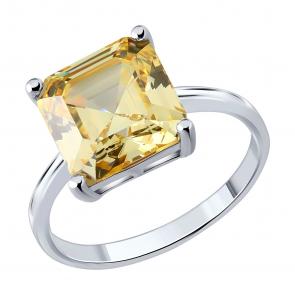 Серебряное кольцо SOKOLOV с фианитом 94014915-91 фото