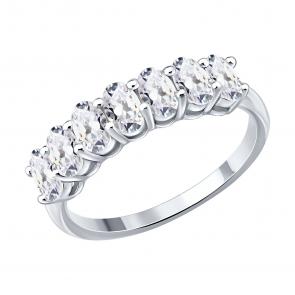 Серебряное кольцо SOKOLOV с фианитом 94014922-91 фото