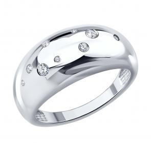 Серебряное кольцо SOKOLOV с фианитом 94014934 фото