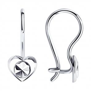 Серебряные серьги SOKOLOV 94021811 фото