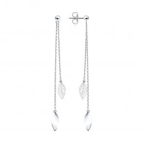 Серебряные серьги SOKOLOV 94022162-91 фото