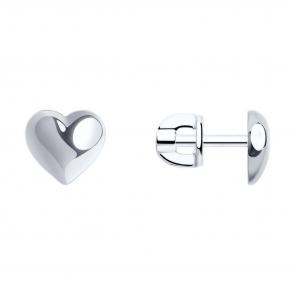 Серебряные серьги SOKOLOV 94022254 фото