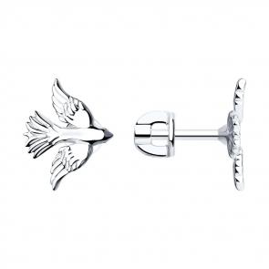 Серебряные серьги SOKOLOV 94022352 фото