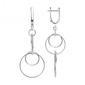 Серебряные серьги SOKOLOV 94022765 фото