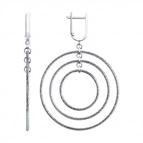 Серебряные серьги SOKOLOV 94022771 фото