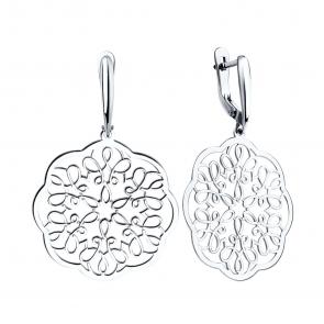 Серебряные серьги SOKOLOV 94022778 фото