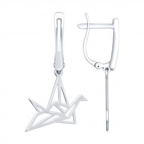 Серебряные серьги SOKOLOV 94023226 фото