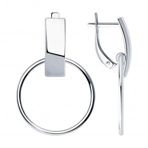 Серебряные серьги SOKOLOV 94023397-91 фото