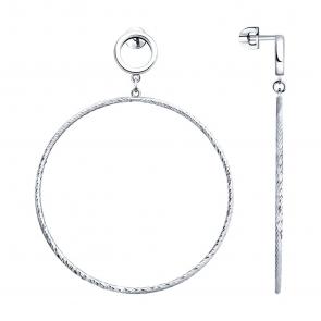 Серебряные серьги SOKOLOV 94023450 фото