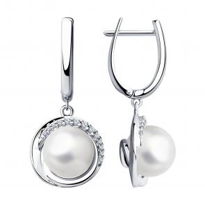 Серебряные серьги SOKOLOV 94023490-91 фото