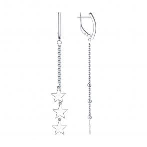 Серебряные серьги SOKOLOV 94023950 фото