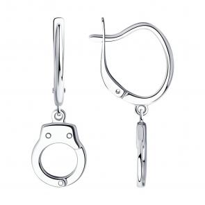 Серебряные серьги SOKOLOV 94024086 фото